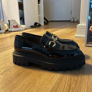 Stuart Weitzman Owen Buckle Ultra Lug Loafer WITH BOX & BAG